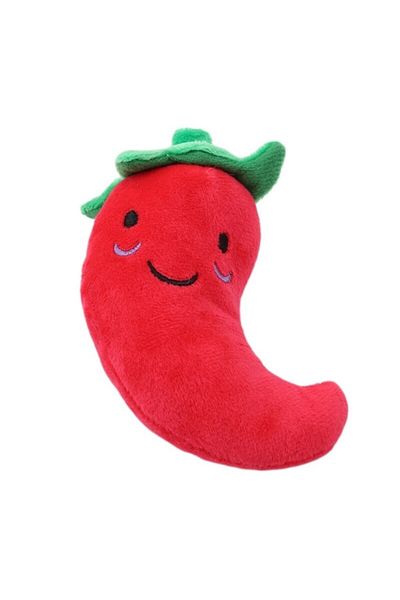Mixpet Pepper Shaped Teether Dog Plush Toy 8X13 cm