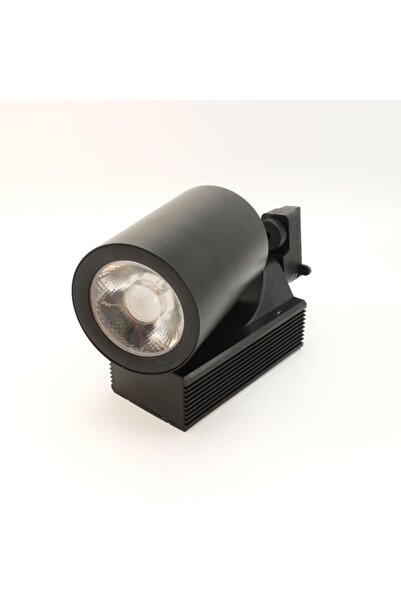 Sunlight Silindir Siyah Raylı Tasarruflu Led Spot Armatür Lamba 20 Watt