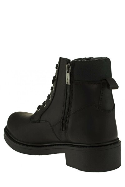 Scooter M5121 Γνήσιες Δερμάτινες Μαύρες Χειμερινές Μπότες Unisex με φερμουάρ