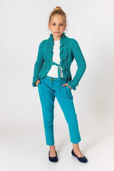 incity Cardigan verde pentru fete