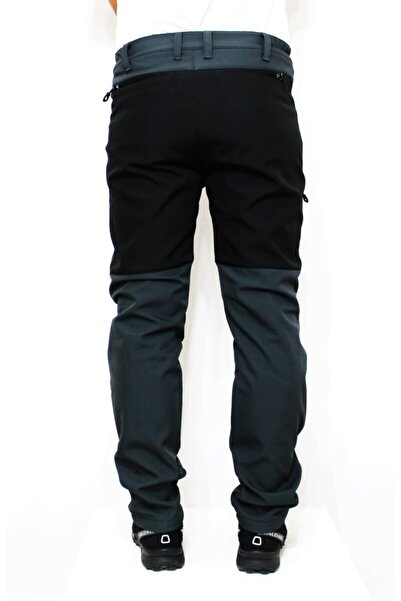Mudwill Erkek Gri Siyah Outdoor Kışlık Softshell Pantolon