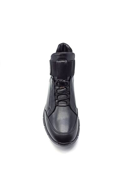 LUCIANO BELLINI Siyah Erkek Yarım Bot Ayakkabı