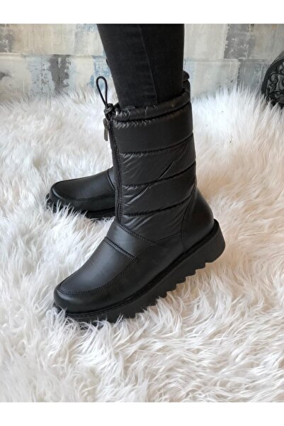 WASHINGTON POLO CLUB Kadın Içi Kürklü Su Geçirmez Siyah Kar Botu