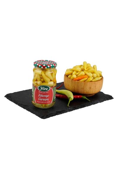Yöre Biberiye Turşusu Cam Kavanoz 340 gr