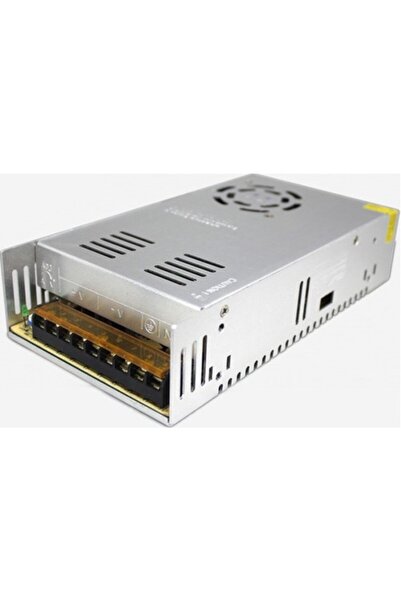 EYE PC Adaptör Metal Kasa Fanlı Akım Korumalı 12v 40a Soğutucu Fanlı 40 Amper