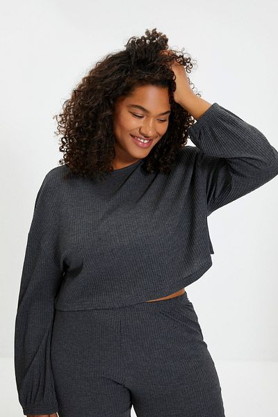 Trendyol Collection Pyjama - Grau - Unifarben