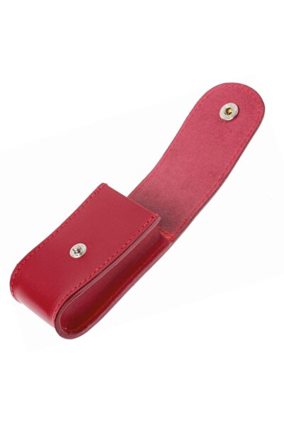 Victorinox 4.0521.1 Kırmızı Deri Çakı Kılıfı Düğmeli