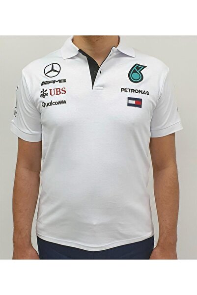 BBB Mercedes Tişört T-shirt Armalı Nakış Baskı Logolu Polo %100 Pamuk