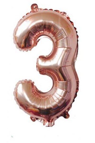 kidspartim 3 Number Rose Gold Foil Balloon 40 Inch 100 cm