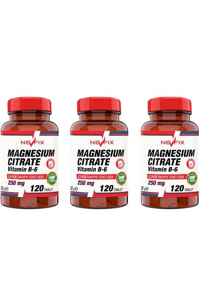 Nevfix Magnesium Citrate 250 mg Vitamin B6 10 mg 120 Tablets