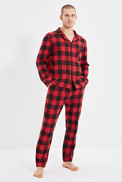 Trendyol Collection Pyjama - Rot - Kariert
