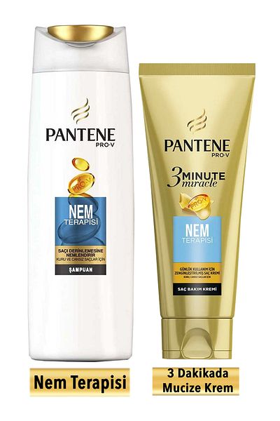 Pantene Moisture Therapy 500 Ml Hair Care Cream - 3 Minute Miracle 200 Ml
