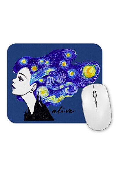 Baskı Dükkanı Mouse Pad Alive Vincent Van Gogh