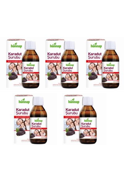 Hünnap 5 Adet Karadut Şurubu