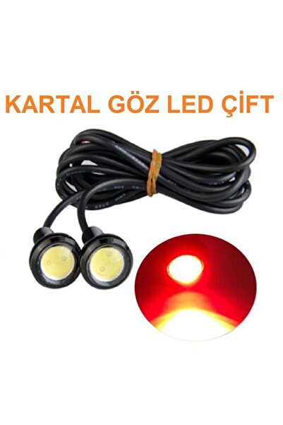 Knmaster Kartal Gözü Gündüz Farı Eagle Eye Led 3m Kırmızı