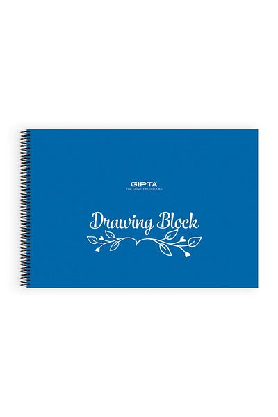 Gıpta Picture Book 35x50 25 Sheets Spiral Plastic Cover (1773) Navy Blue