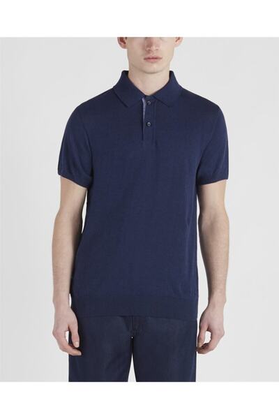 PAUL&SHARK Men's Knitted Polo-shirt C.wLinens