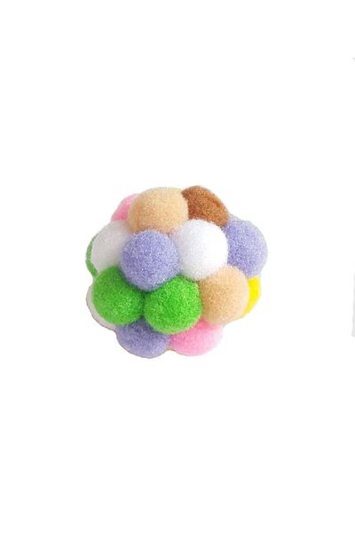 Mixpet 5 cm Colorful Pompom Ball Cat Toy