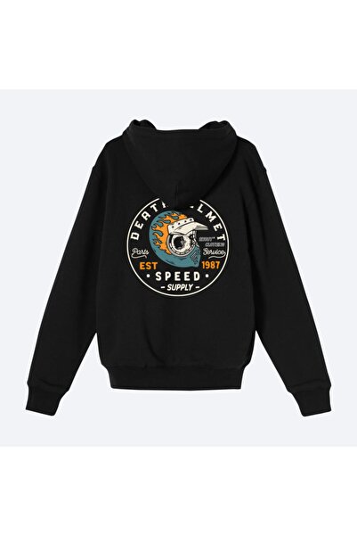 Shout oversized Death Helmet Oldschool Unisex φούτερ με φερμουάρ