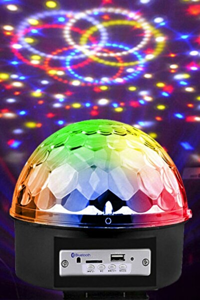 Modaba Hoparlör Disco Sahne Disko Topu Bluetooth Usb Led Işıklı Mp3 Disko