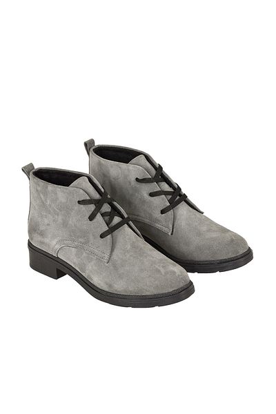 Moosefield Genuine Leather Special Design Gray Women's Boots