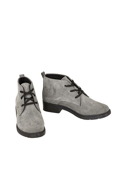 Moosefield Genuine Leather Special Design Gray Women's Boots