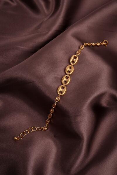 Generic Brand زر نموذج سوار سلسلة الذهب