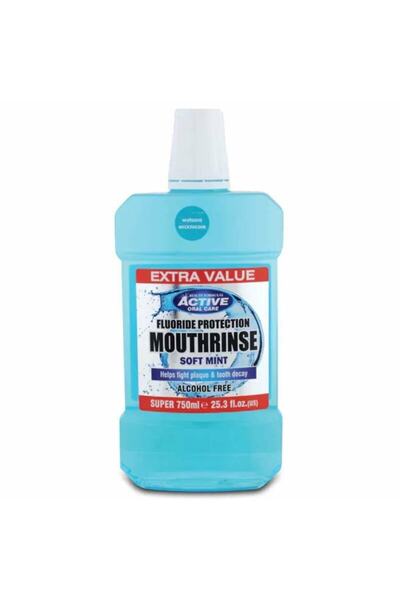 BEAUTY FORMULAS Mouthrinse Soft Mint Mint Ağız Çalkalama Suyu Alkolsüz 750ml