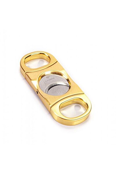 COHİBA Gold Renk Paslanmaz Çelik Puro Makası Giyotin