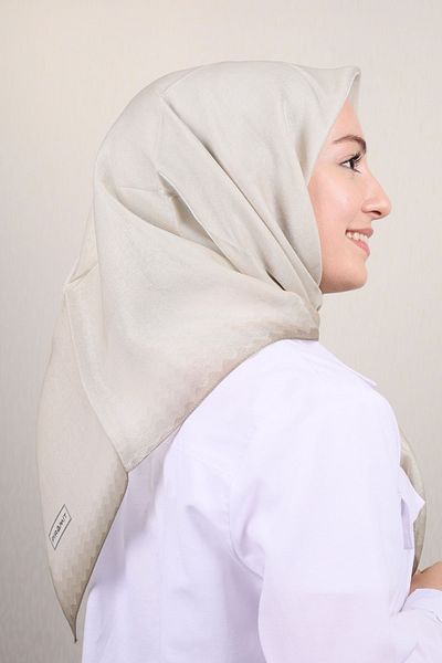 PİRAMİT Solid Color Glitter Banded Evening Scarf - Pattern-06 - Color-15