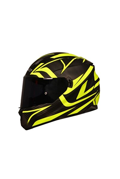 LS2 Stream Evo Jınk Mat Siyah-neon Sarı Kask