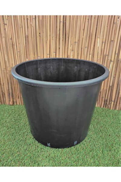 Asenya Üretim Saksısı 2 Adet 44x36 Cm 40 Lt Plastik Saksı Siyah Üretim Saksı ...