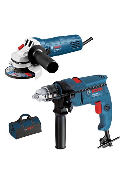 Bosch Professional Gsb 550 Matkap + Gws 750-125 Avuç Taşlama Set - 0615990m3m