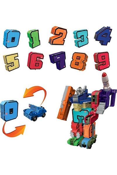 Tower Toys مجموعة أرقام قابلة للتحويل من Pocket Morphers مكونة من 10 قطع تجمع كلها، احصل على روبوت قابل للتحويل