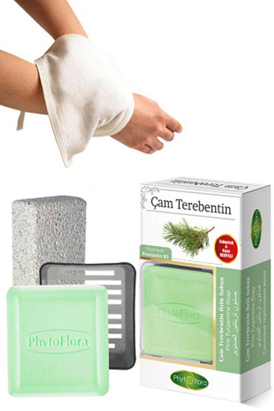 Phytoflora صابون الصنوبر والتربنتين وفرك الحمام، موزع الصابون الصلب