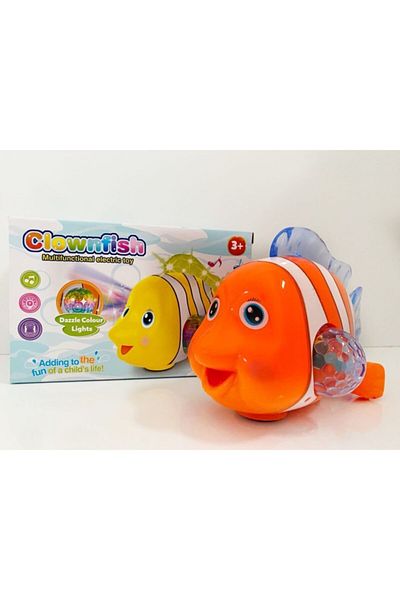 Kardelen Toy Fish Cute Fish with Light and Sound 20 Cm