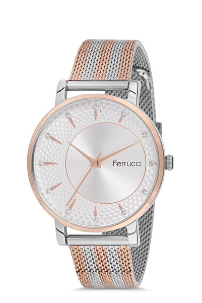Ferrucci ساعة يد نسائية فضية