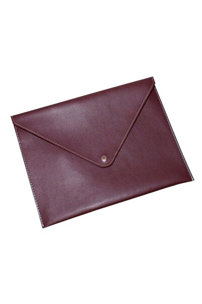 2K A5 Claret Red Careful Small Size Snap Envelope File - 19.5X24.7 Cm, Suitable for Papers! ! !