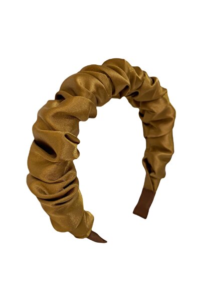 CSR AKSESUAR Coroană din satin cu șnur, bronz deschis