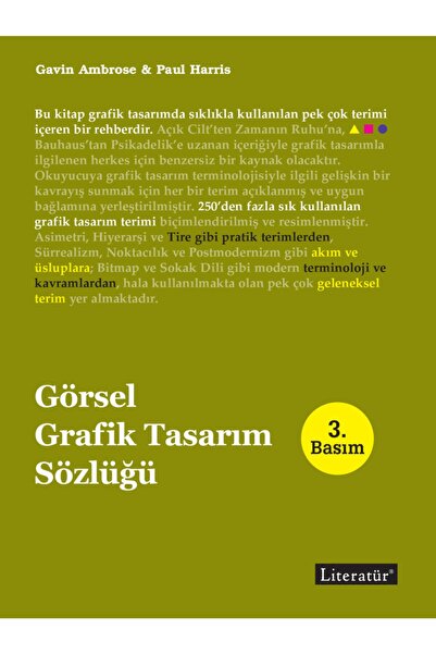 Literatür Yayıncılık Görsel Grafik Tasarım Sözlüğü Paul Harris - Gavin Ambros...