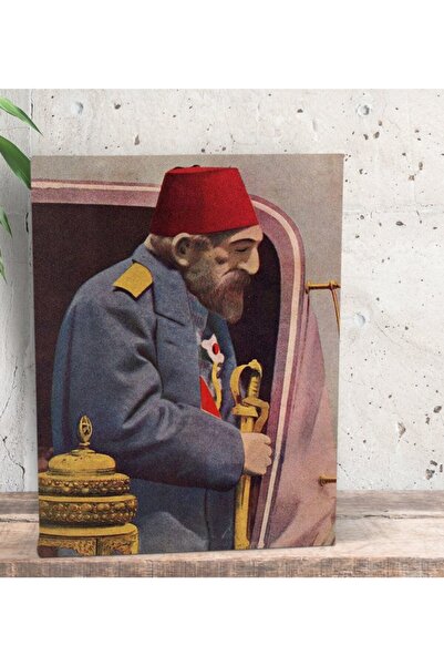 Bk Gift Gift Sultan Iı Abdülhamid Han Tasarımlı Dekoratif Mini Kanvas Tablo 1...