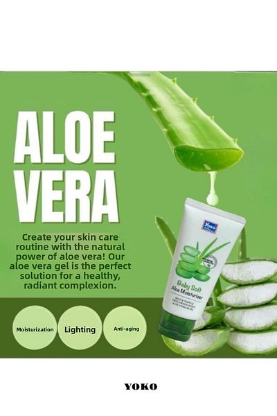 YOKO Aloe Vera Extract Brightening Face Body and Hand Cream 60 Gr