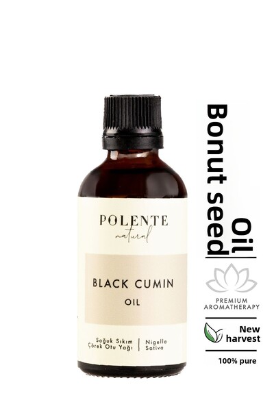 Polente Natural زيت الكمون الأسود - معصور على البارد (50 مل)