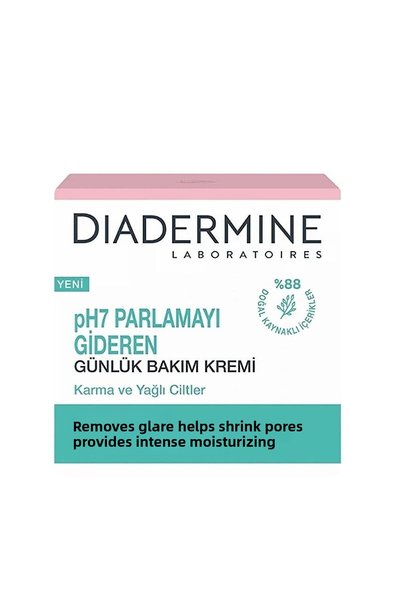 Diadermine 50 ml Daily Care Cream - Natural Source, 88% for Combination and O...