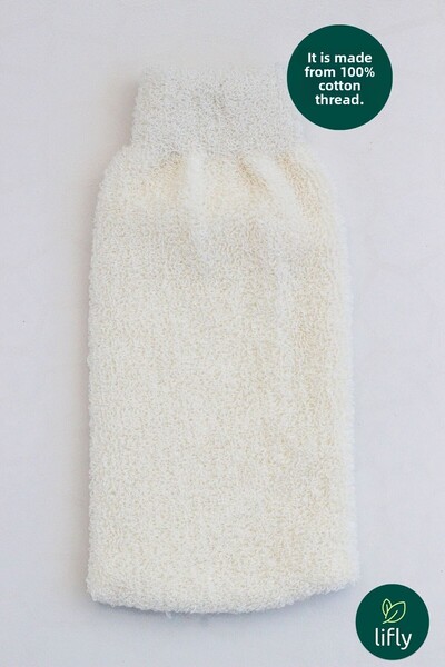 lifly قفاز استحمام للأطفال مصنوع من القطن بنسبة 100%