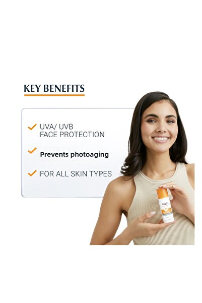 Eucerin يوسيرين كريم للتحكم في أشعة الشمس بعامل الوقاية من أشعة الشمس 50+ (50 مل)