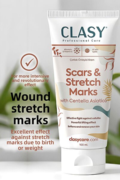 Clasy Care كريم ممتاز لتقليل ظهور الندبات وعلامات التمدد والوقاية منها