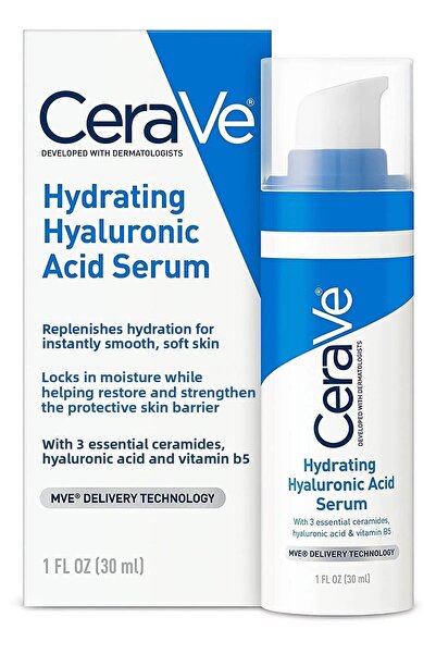 CeraVe سيروم مرطب سيرافي مع حمض الهيالورونيك وفيتامين ب5 والسيراميدات 30 مل