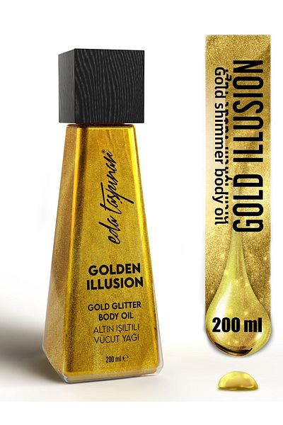 Eda Taşpınar 200 ml Glitter Body Oil - Golden Illusion (EGX91)