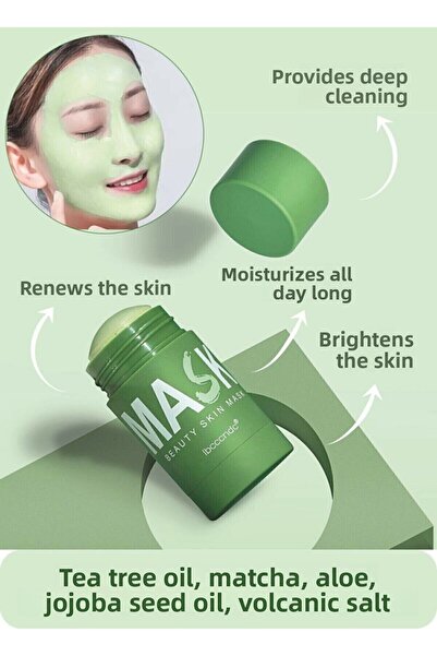 Mardinal Green Tea Mask Stick 40 ml Green Tea Mask